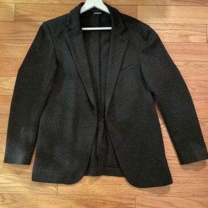 Seneca charcoal wool flannel slim fit suit